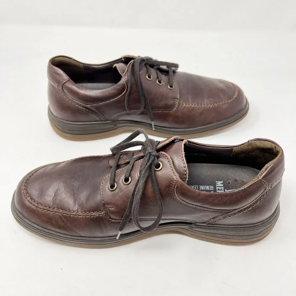 Mephisto Douk Waterproof Oxford Shoes Mens Brown Chestnut Leather US 7.5 EUR 7